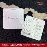 Embossed Cotton Paper Display Cards for Press On Nails (MOQ=50)