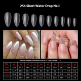 Nail Tips Frosted nail pads Free grinding Flat nail Traceless water drop Ballet press on nails pads 500 boxed nail art fake nails