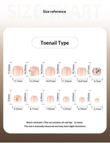 Luxury Nude & Gold Rhinestone Press On Toenails | Elegant Bling Pedicure