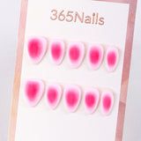 Soft Pink Ombre Velvet Press-On Nails
