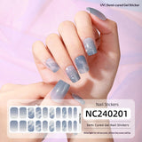 Semi-Cured Gel Nail Strips Laser Foil Ultra-Sparkle Shimmer Glossy Set (MOQ=3)
