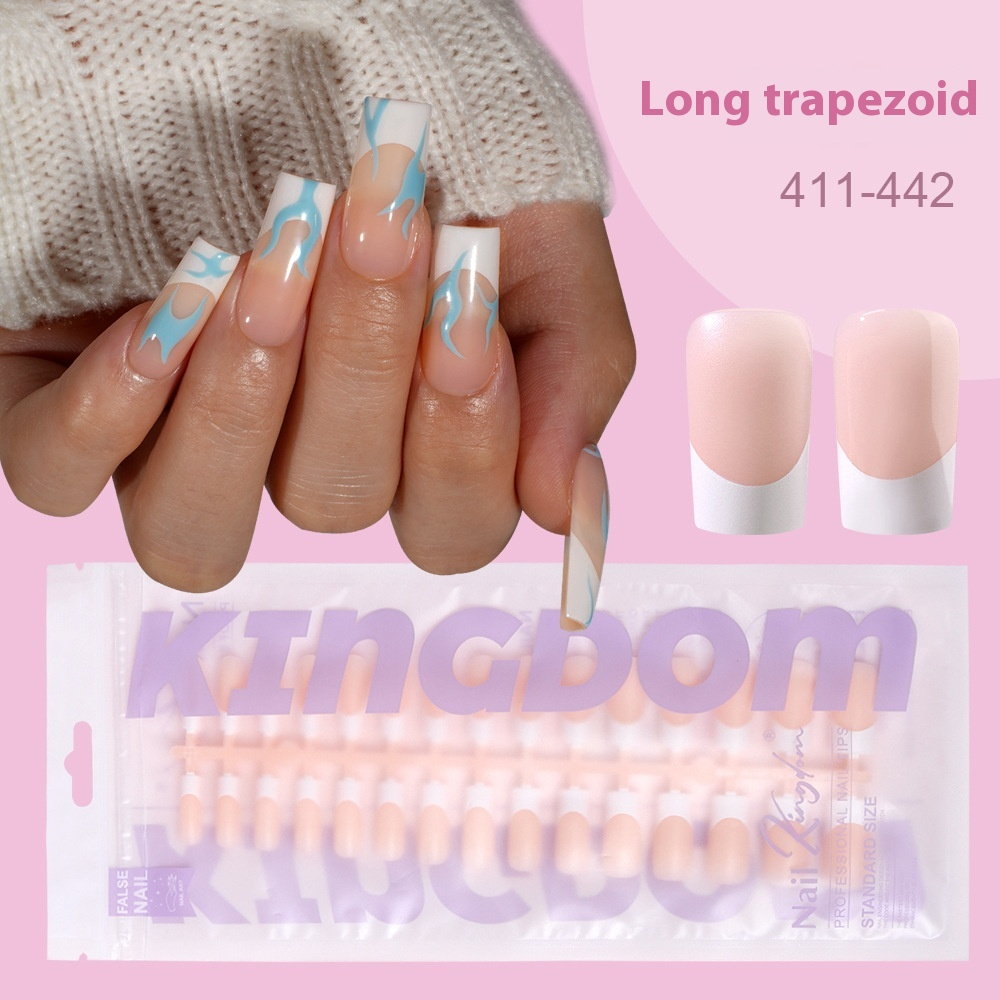 Nail Tips French prefabricated nail pads, whole bags, new non-marking removable fake nail patches, French press on nails