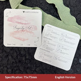 Embossed Cotton Paper Display Cards for Press On Nails (MOQ=50)