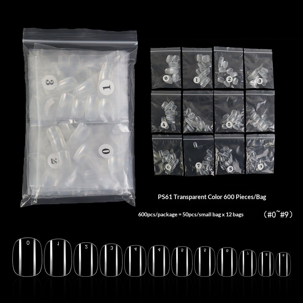 Everyday Collection: "Short Round" – Full-Cover Short Round Nail Tips