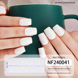 Semi-Cured Gel Nail Strips French Gradient Soft Glossy Design (MOQ=3)