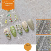 Floral Monogram – 5D Micro-Engraved Romantic Accent Set
