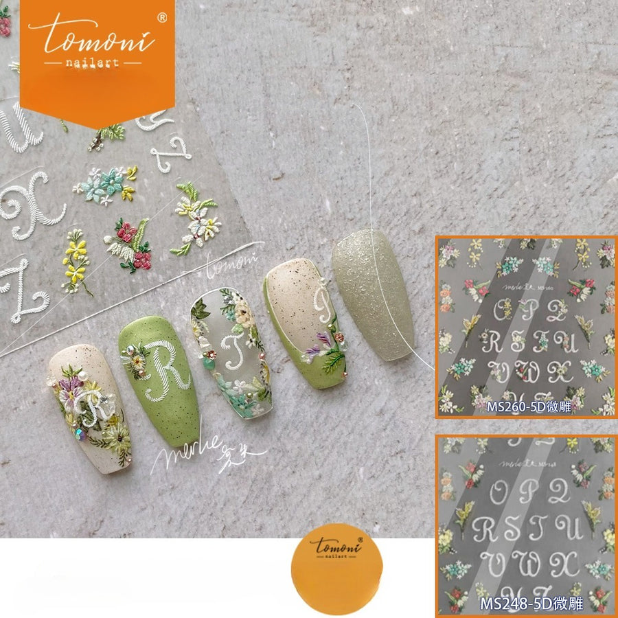 Floral Monogram – 5D Micro-Engraved Romantic Accent Set