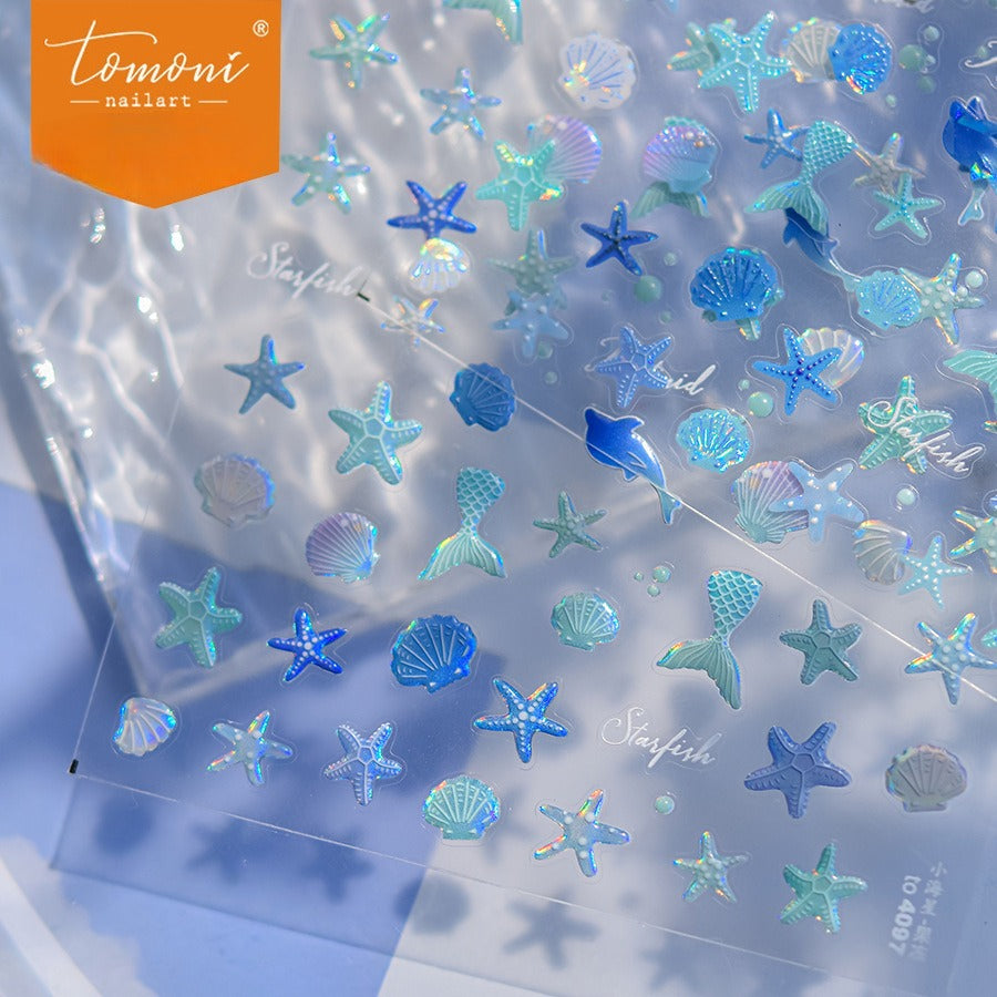 Ocean Mermaid Starfish – Summer Beach Nail Art Set