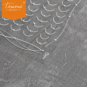Crystal Pearl Chain Collection: "Elegant Pearl Smile Line" – 3D Embossed Nail Sticker