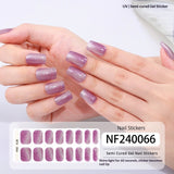 Semi-Cured Gel Nail Strips 3D Foil Shine Glam Emboss Effect (MOQ=3)