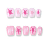 365Nails Pink Sparkle Star Press-On Nails
