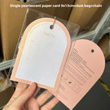 Elegant Gold Wave Nail Display Card for Press-On Nails