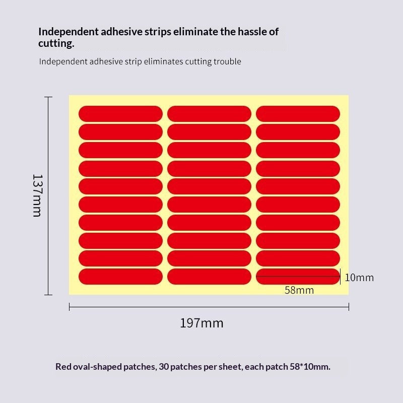 Clear Rectangular Press On Nail Display Case