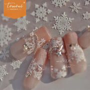 浮雕雪花 — 冬季仙境甲藝套組