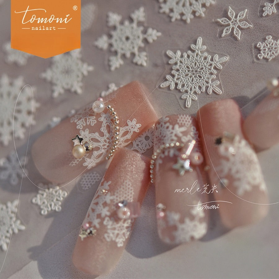 浮雕雪花 — 冬季仙境甲藝套組