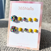 365nails：「彩色寶石黃」手工製足部穿戴甲