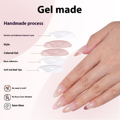 Nail Tips Wear armor  French five-color manicure fake nails, prefabricated nail seamless matte color nail patches 150 pieces