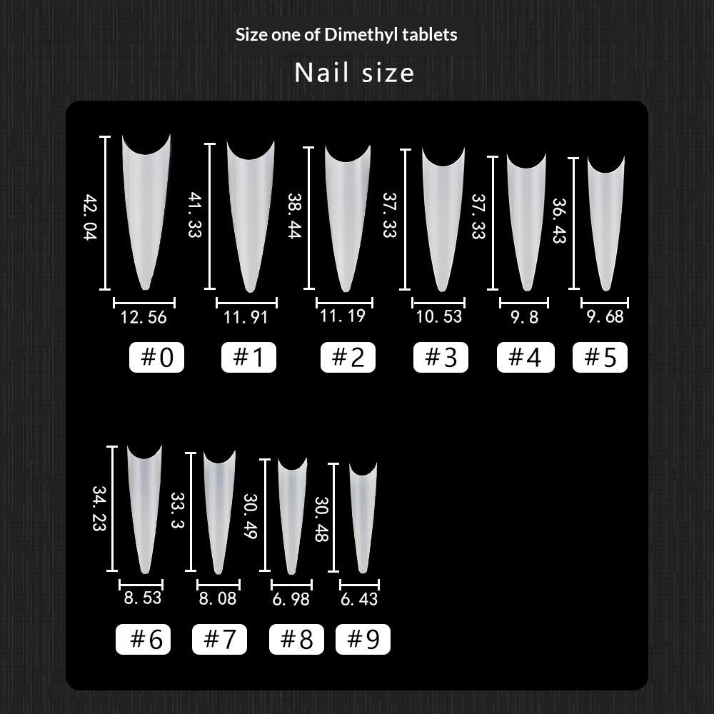Drama Collection: "XL Pointed" – Extra Long Pointed Nail Tips