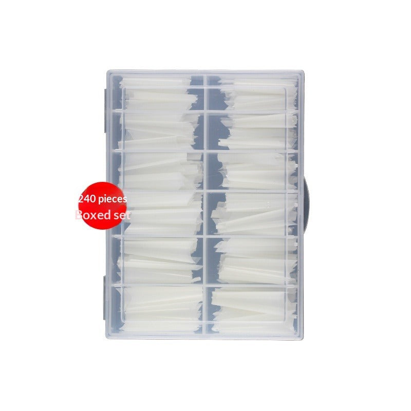 Seamless Collection: "240 Clear Tapered" – Seamless Clear Nail Tips (240pcs Box)