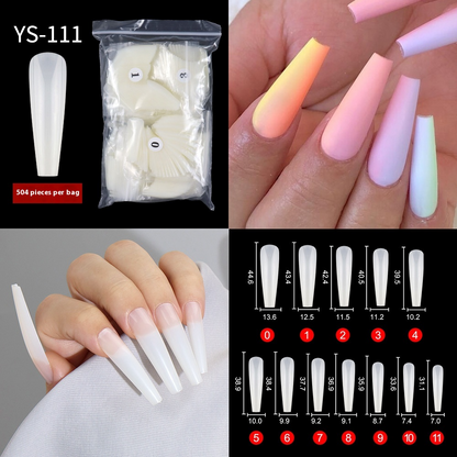Nail Tips New French press on nails piece,  half sticker full sticker fake nail nail patch extended press on nails piece