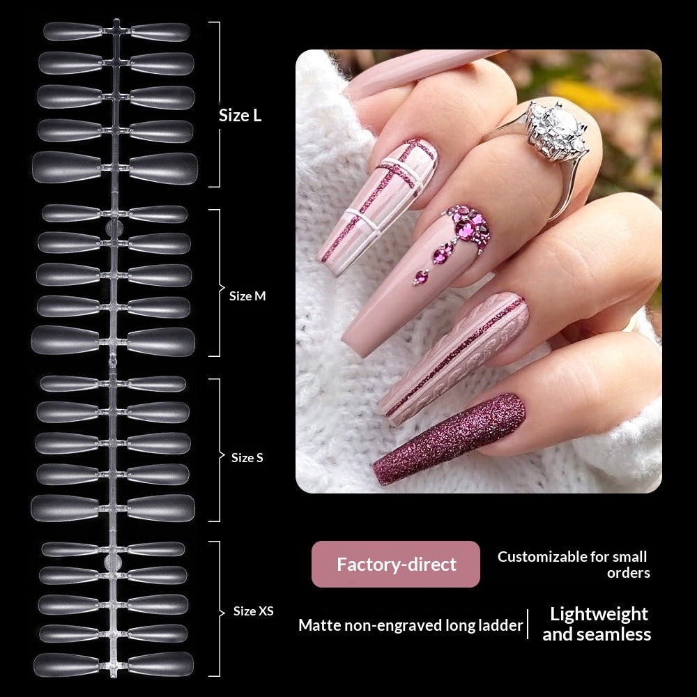 Everyday Collection: "Matte No-File Long Taper" – Matte No-File Long Taper Nail Tips