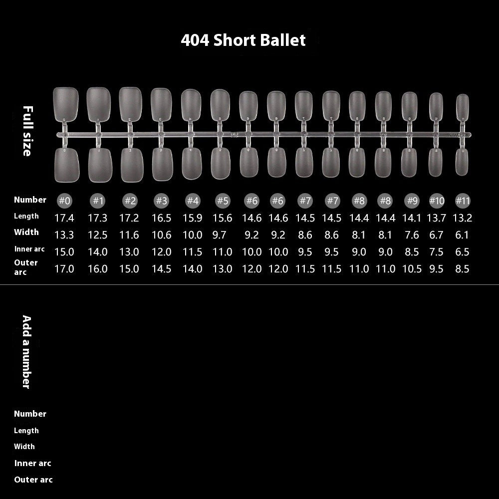 Nail Tips Transparent nail piece wholesale 30 pieces, full number, light and thin, full sticker, trapezoidal non-marking, wear-free patch, frosted nail piece