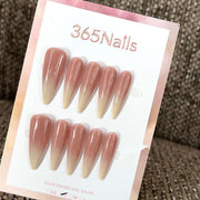 Rosy Fade - Nude Pink Ombre Press-On Nails