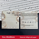 Classic White Display Cards for Press On Nail Sets (MOQ=50)