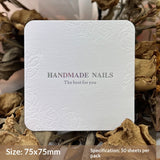 Embossed Cotton Paper Display Cards for Press On Nails (MOQ=50)
