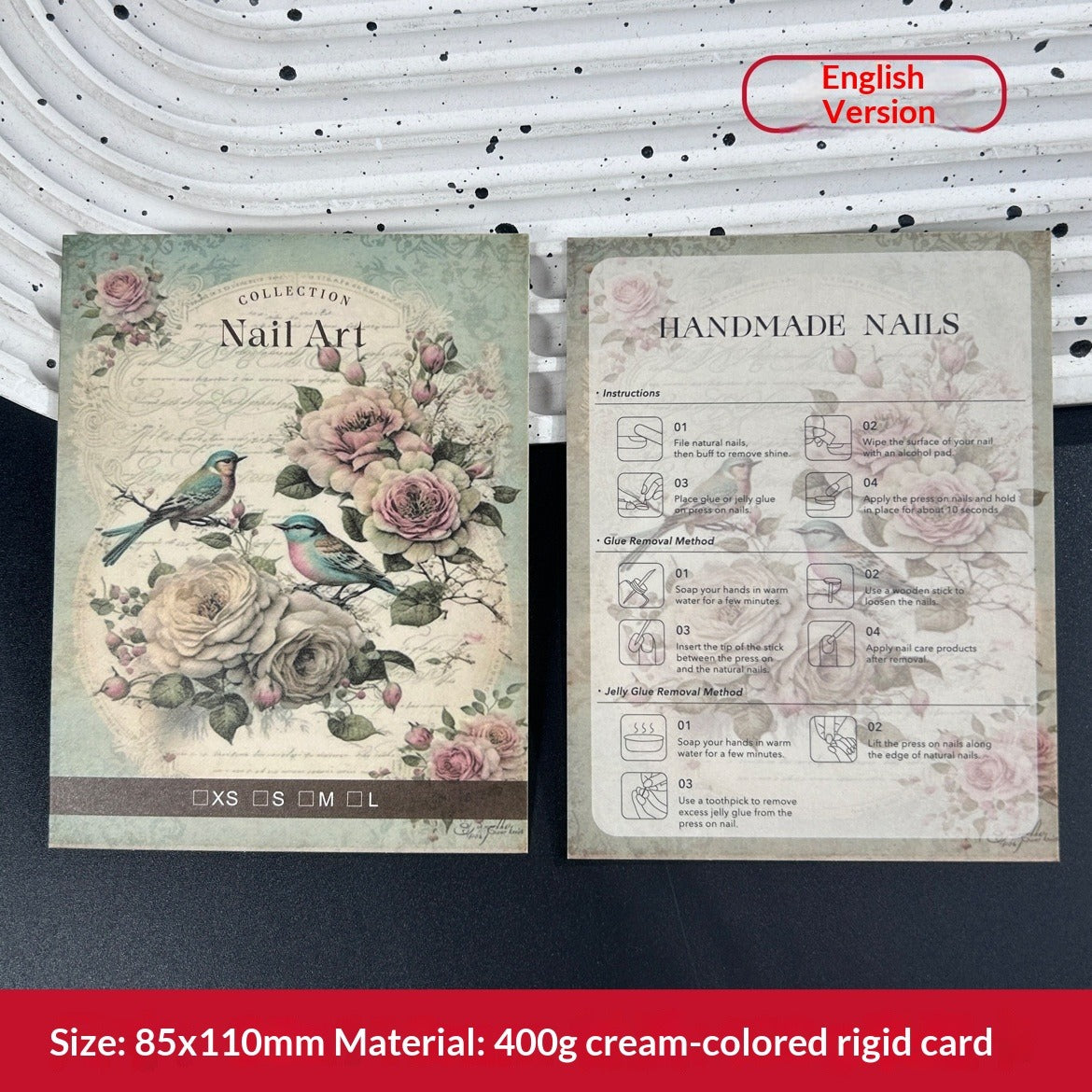 歐式穿戴甲套組展示卡 (MOQ=50)