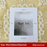 Elegant Floral Display Cards for Press On Nail Sets (MOQ=50)