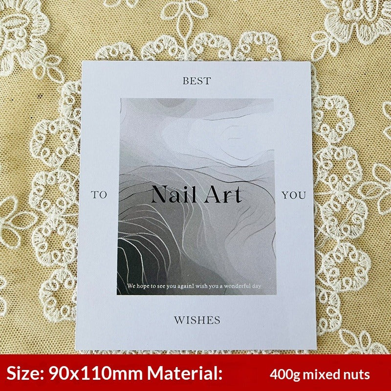 Elegant Floral Display Cards for Press On Nail Sets (MOQ=50)