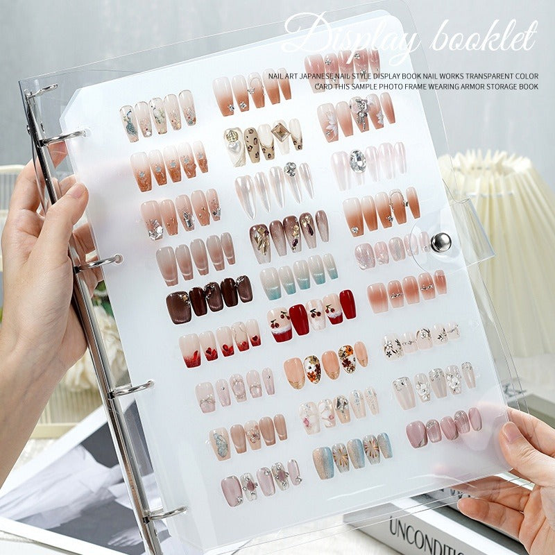 Clear Nail Art Display Album Organizer