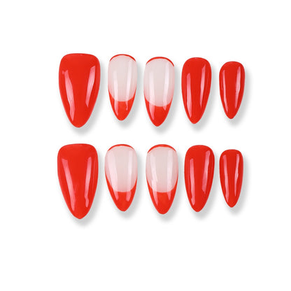 365nails scarlet french glossy long tips