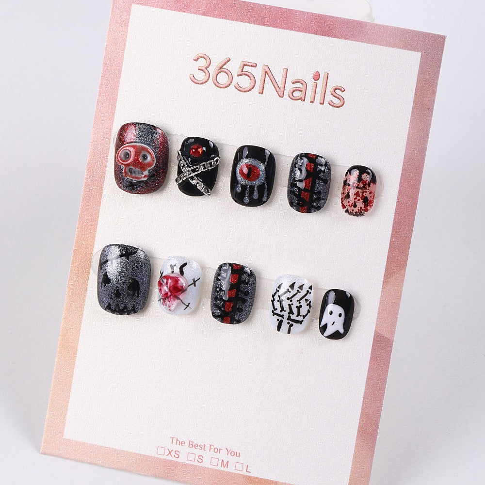 365Nails Horror Night Graffiti Press-On Nails