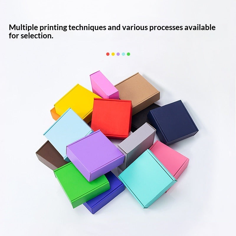 Caixas de Correio Coloridas Premium Dupla Face – Caixa de Papelão Ondulado com Logotipo Personalizado (MOQ 100)