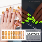 Semi-Cured Gel Nail Strips Christmas Glow Snowflake Festive Glossy Set (MOQ=3)