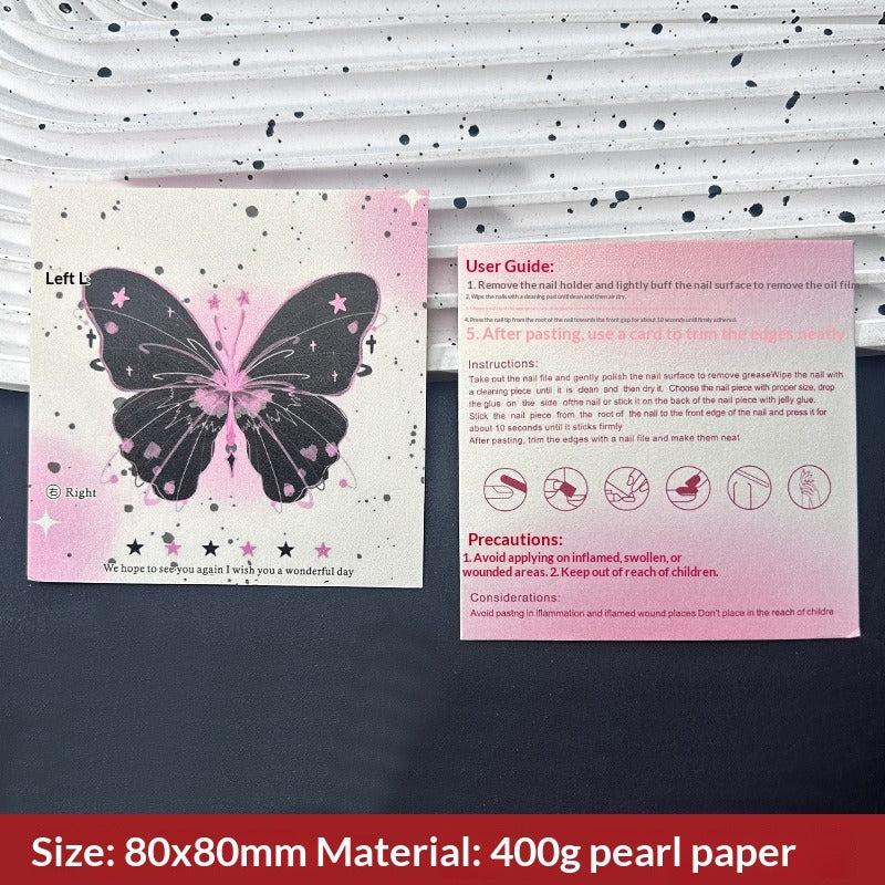 Classic White Display Cards for Press On Nail Sets (MOQ=50)