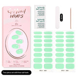 Semi-Cured Gel Nail Strips Pure Solid Glitter Glossy Design (MOQ=3)