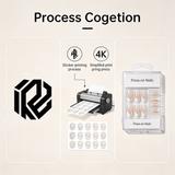 Private Label Packaging Customization for Press-On Nails | Sticker + In-Stock Plastic Box | Paper Box Color/Logo Custom