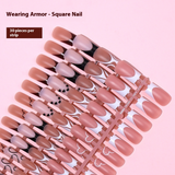 Nail Tips hot-selling French wearable manicure 30 pieces, whole bulk detachable wearable nail seamless fake nail patch