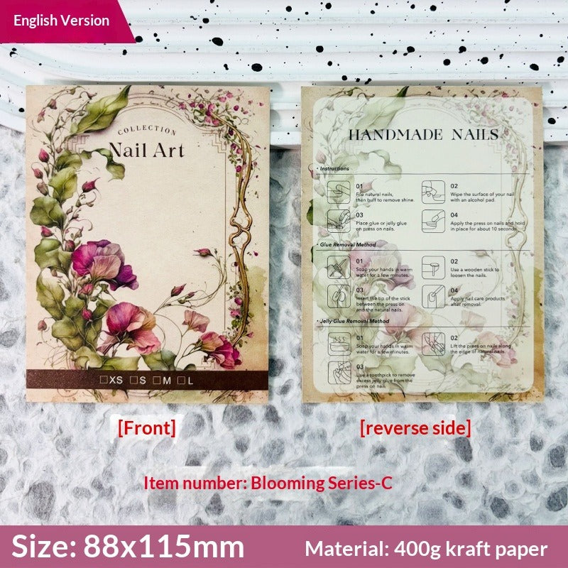 Custom Printed Display Cards for Press On Nail Packaging (MOQ=50)