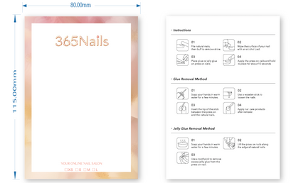 Custom Mounting Cards for Press‑On Nails (Private Label, MOQ 1,000)