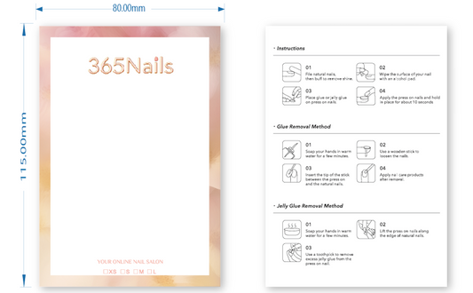 Custom Mounting Cards for Press‑On Nails (Private Label, MOQ 1,000)