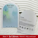 Arch Shape Display Cards for Press On Nail Packaging (MOQ=50)