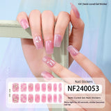 Semi-Cured Gel Nail Strips 3D Foil Shine Glam Emboss Effect (MOQ=3)