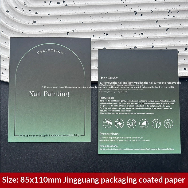Custom Printed Display Cards for Press On Nail Packaging (MOQ=50)