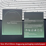 Custom Printed Display Cards for Press On Nail Packaging (MOQ=50)