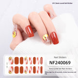 Semi-Cured Gel Nail Strips 3D Foil Shine Glam Emboss Effect (MOQ=3)