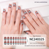 Semi-Cured Gel Nail Strips Sparkle Spotlight Cat Eye Glow Effect (MOQ=3)